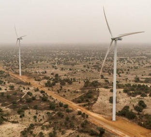 molinos de viento modernos en Senegal